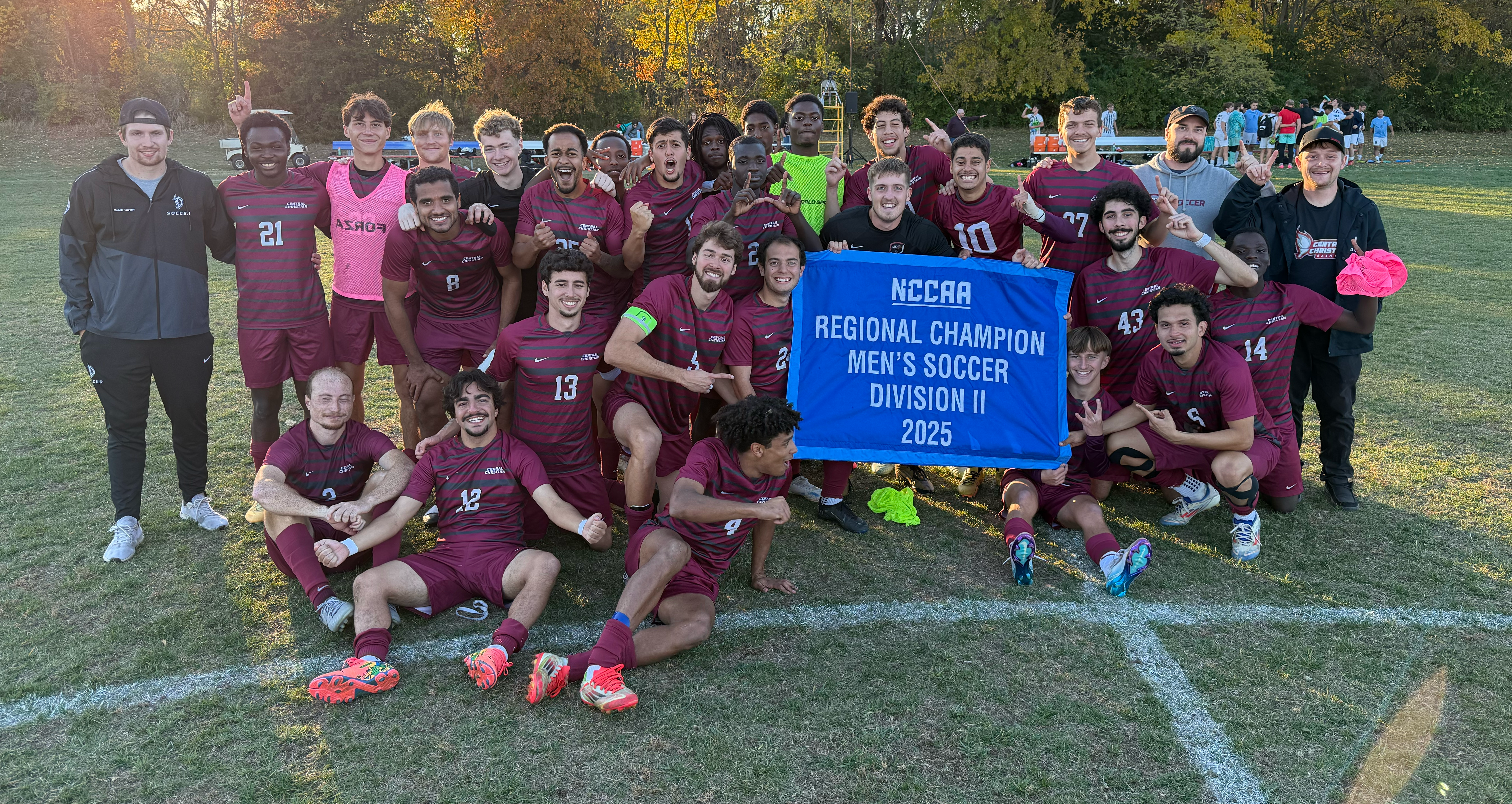 Central Christian College team celebrating