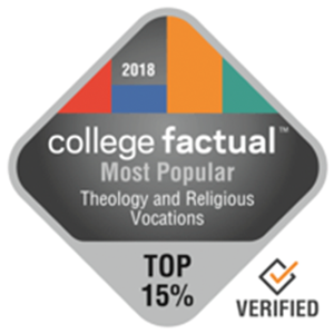 Top 15% Most Popular Theology & Religious Studies - According to College Factual